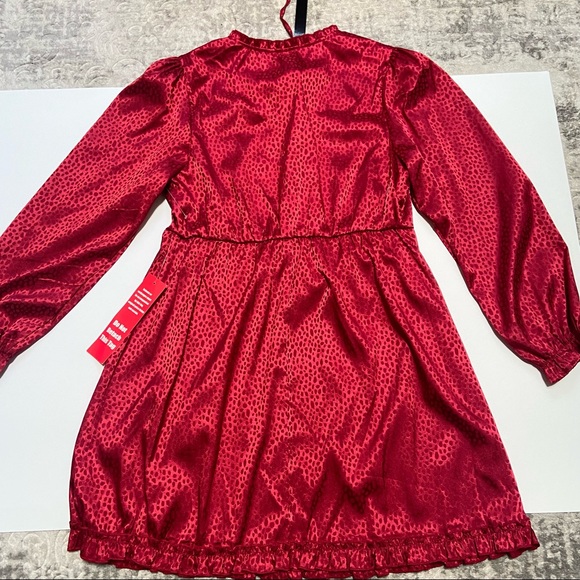 NWT Dot Pattern Midi Red Dress - Picture 2 of 7